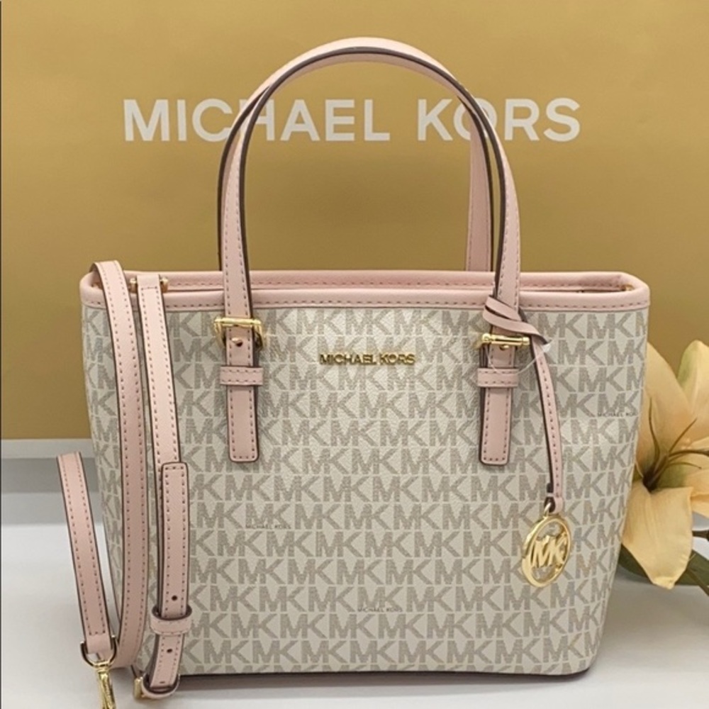MICHAEL KORS XS CONVERTIBLE TOP ZIP TOTE - Picture 1 of 16